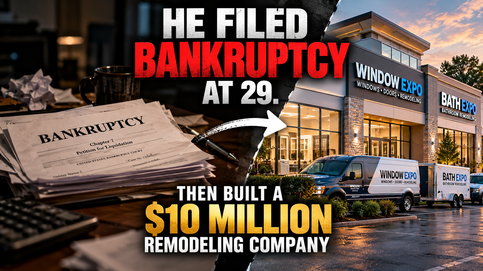 Tony Hoty filed bankruptcy at 29, then built a $10 million remodeling company